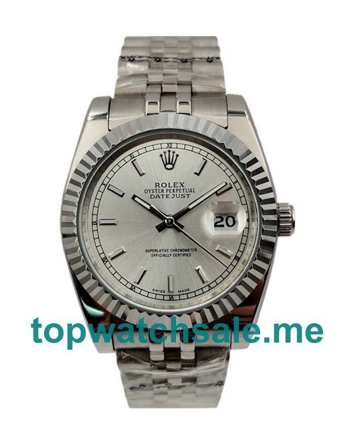 UK 36MM Ivory Dials Rolex Datejust 116234 Replica Watches