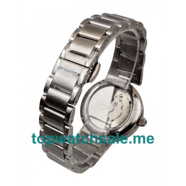 UK 34MM White Mother Of Pearl Dials Omega De Ville Ladymatic 425.35.34.20.55.001 Replica Watches
