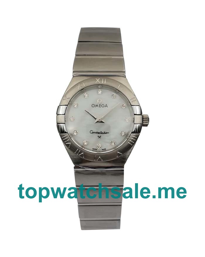 UK 27MM Diamond Indexes Omega Constellation 123.10.24.60.55.002 Replica Watches