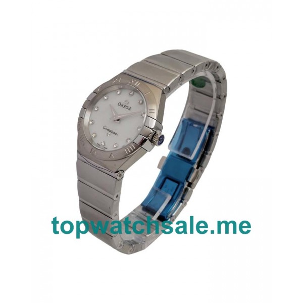 UK 27MM Diamond Indexes Omega Constellation 123.10.24.60.55.002 Replica Watches