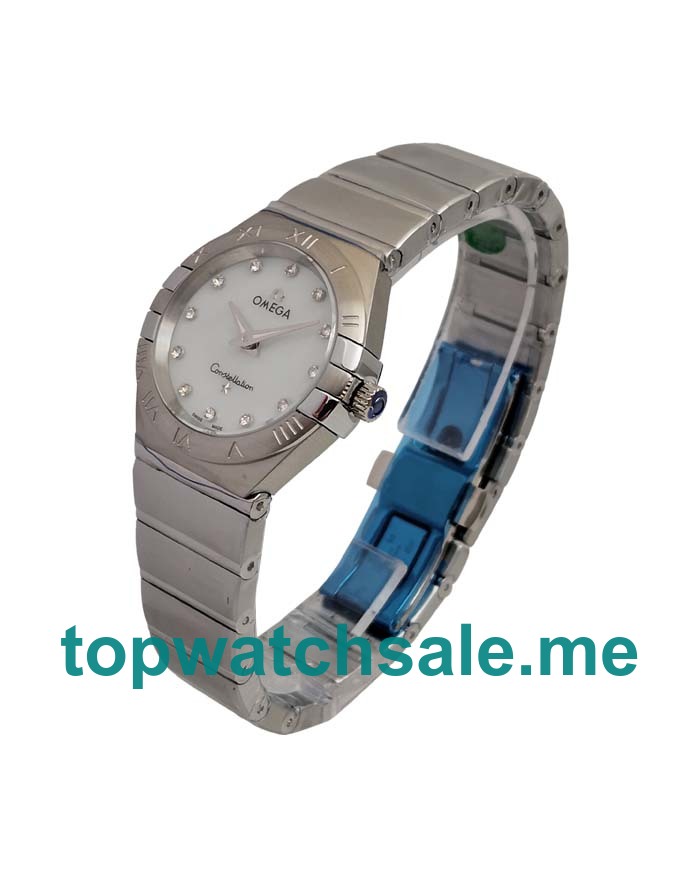 UK 27MM Diamond Indexes Omega Constellation 123.10.24.60.55.002 Replica Watches