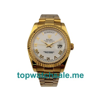 UK 36MM Replica Rolex Day-Date 118238 Gold Watches