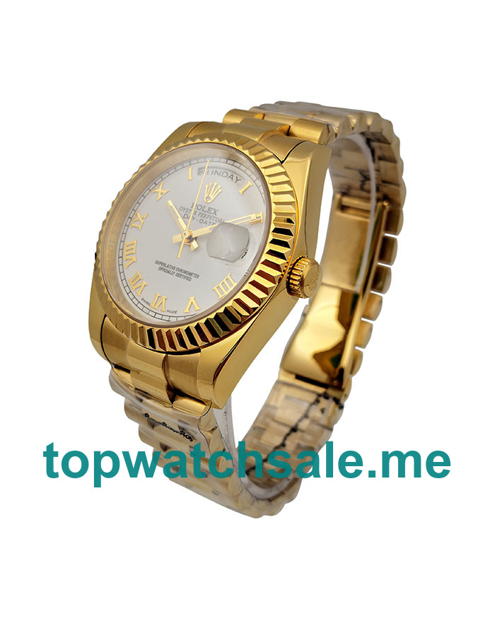 UK 36MM Replica Rolex Day-Date 118238 Gold Watches