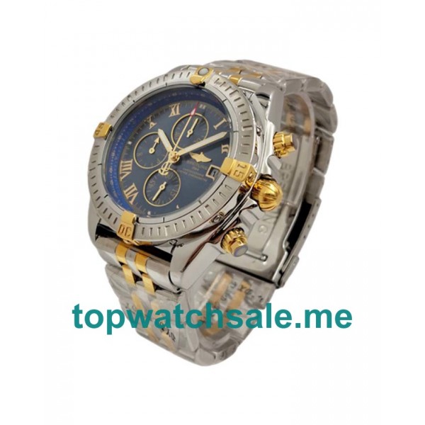 UK 43.7MM Blue Dials Breitling Chronomat Evolution B13356 Replica Watches