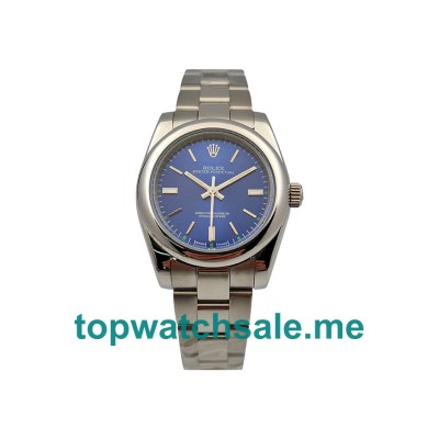 UK 31MM Blue Dials Rolex Oyster Perpetual 177200 Replica Watches