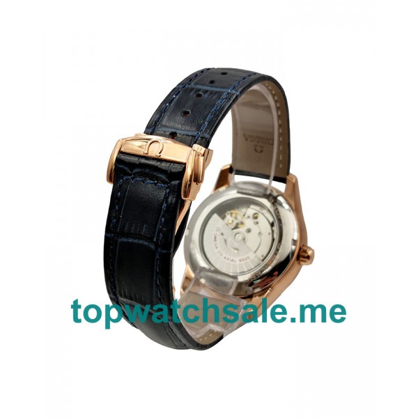 UK 41MM Blue Dials Omega De Ville Hour Vision 431.53.41.22.13.001 Replica Watches