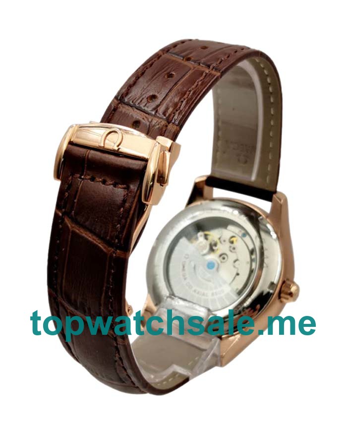 UK 41MM Brown Dials Omega De Ville Hour Vision 431.53.41.21.13.001 Replica Watches