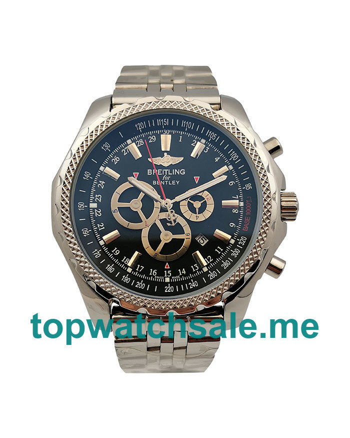 UK 46.5MM Black Dials Breitling Bentley GT A13362 Replica Watches