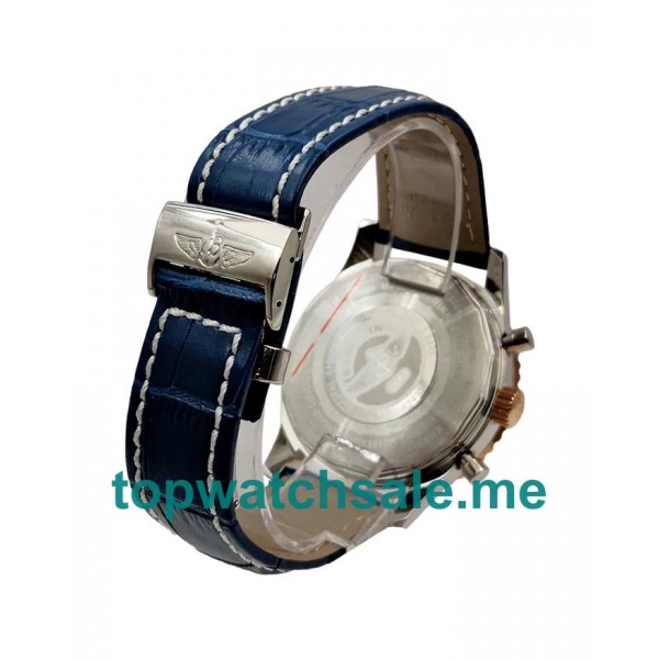 UK 46MM Blue Dials Breitling Navitimer World A24322 Replica Watches
