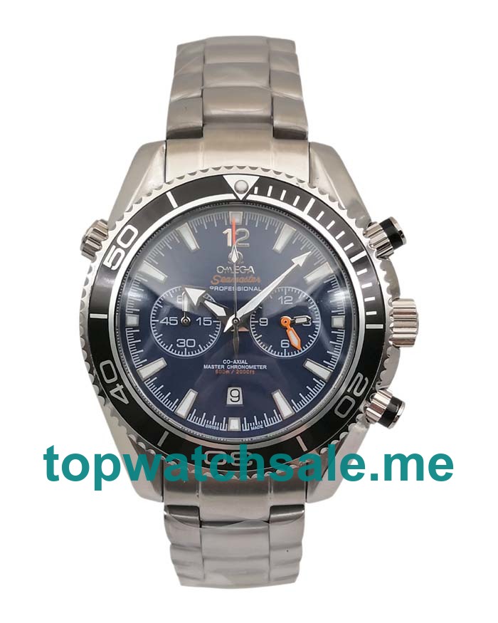UK 43MM Blue Dials Omega Seamaster 3811.80.03 Replica Watches