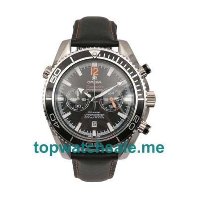 UK 43MM Black Dials Omega Seamaster 3811.80.03 Replica Watches