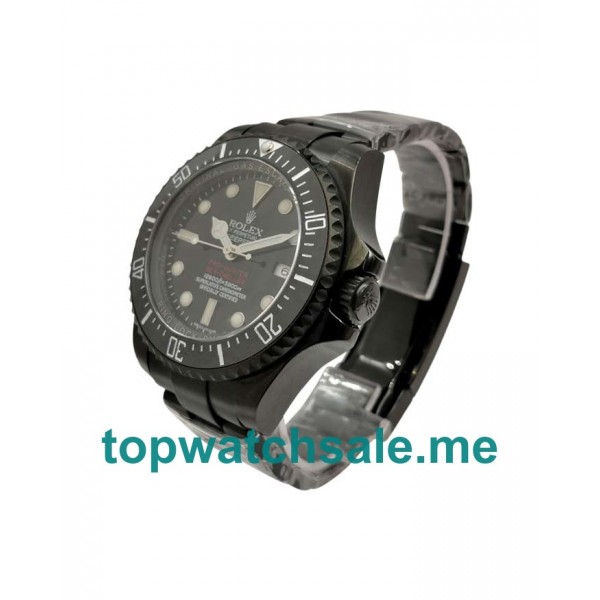 UK Top Quality Rolex Sea-Dweller Deepsea 116660 Fake Watches With Black Dials For Sale