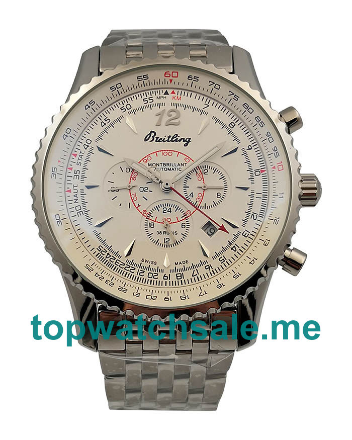 UK Best Quality Breitling Montbrillant A41330 Replica Watches With White Dials For Men UK Best Quality Breitling Montbrillant A41330 Replica Watches With White Dials For Men