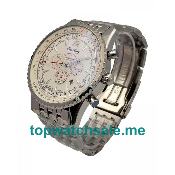 UK Best Quality Breitling Montbrillant A41330 Replica Watches With White Dials For Men