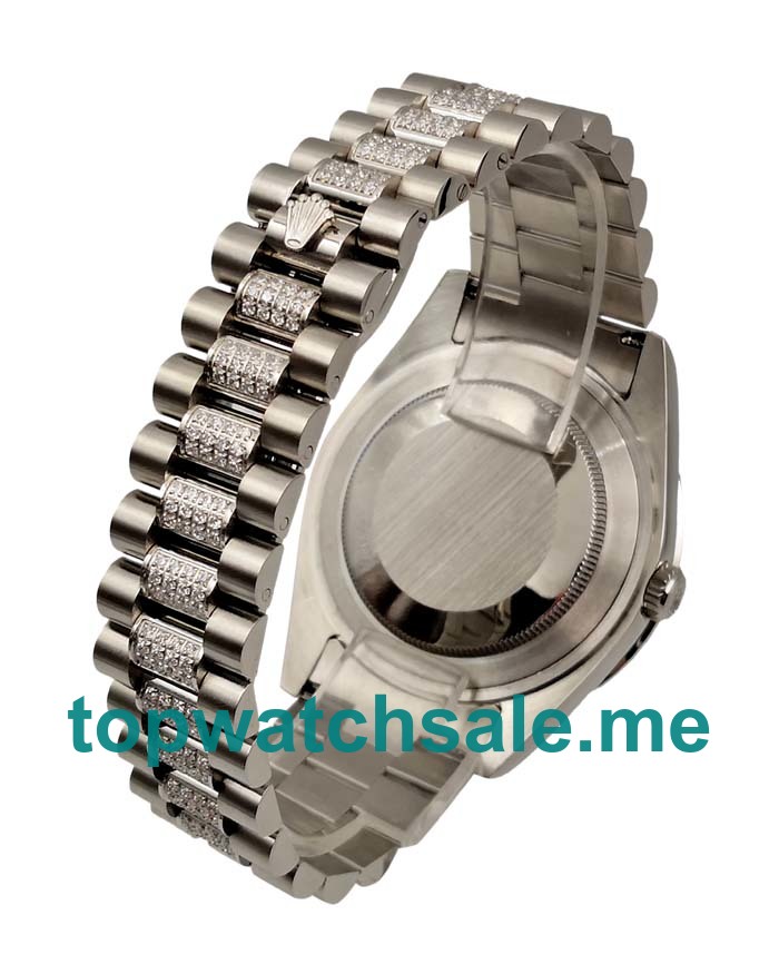 UK 41 MM Rolex Day-Date 118346 Replica Watches With Blue Dials