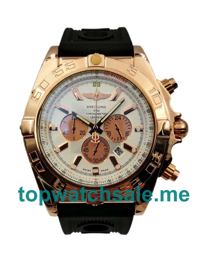UK 47MM White Dials Breitling Chronomat HB0110 Replica Watches