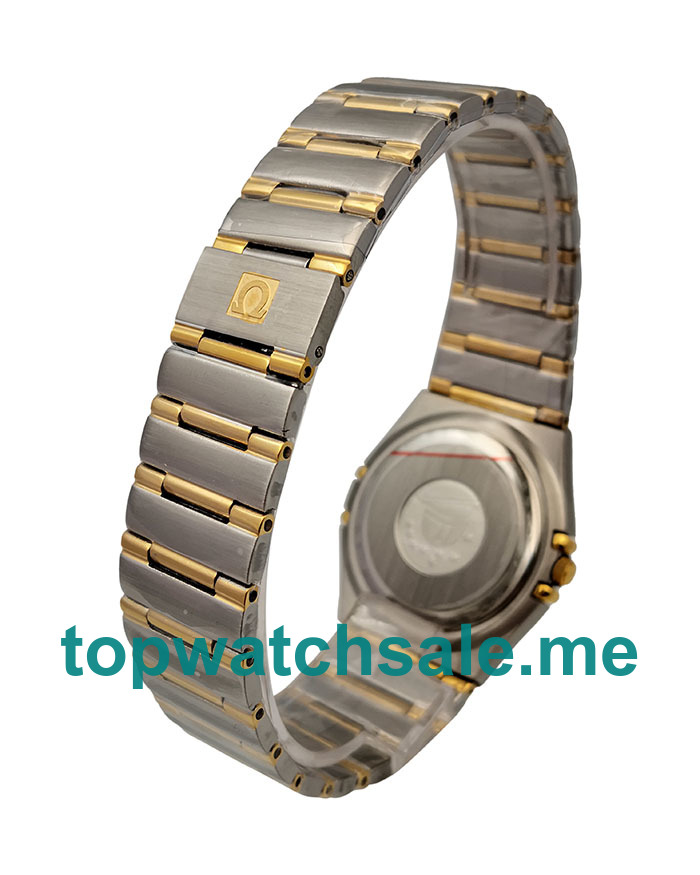 UK 36.5MM Replica Omega Constellation 1212.30.00 Gold Bezels Watches