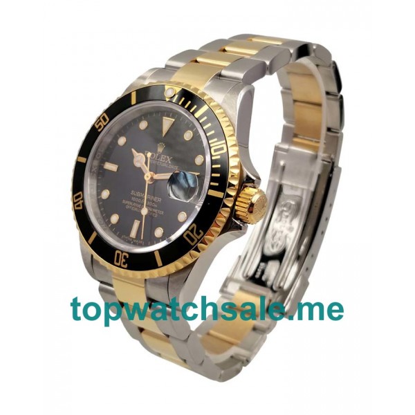 UK 40 MM Best 1:1 Rolex Submariner 116613 LN Fake Watches With Black Dials Online