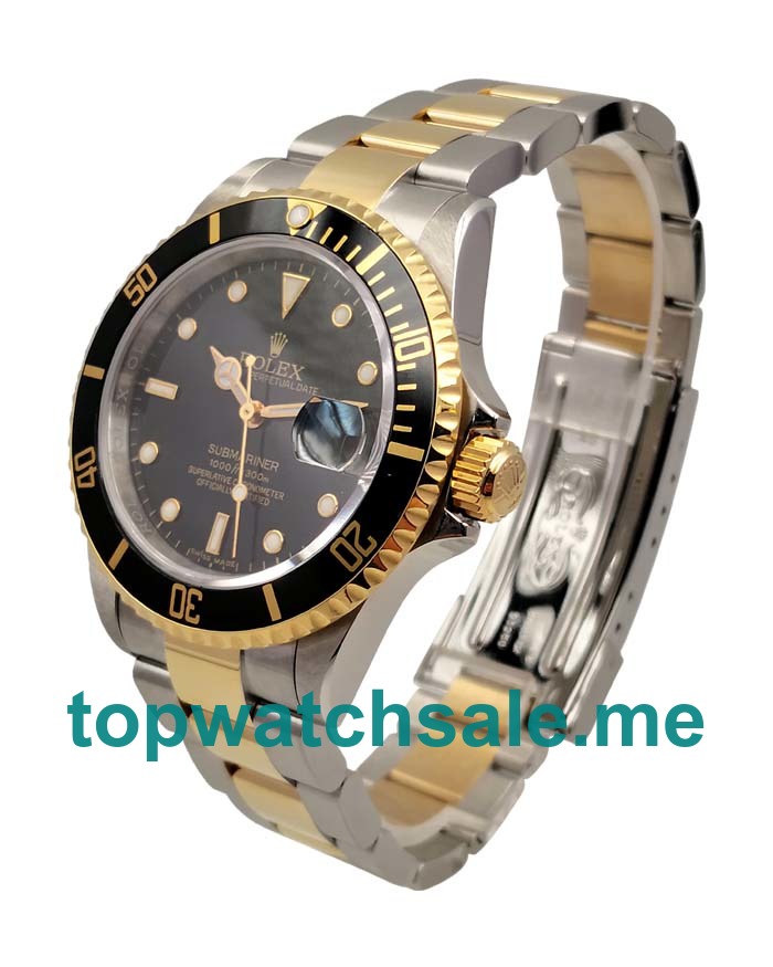 UK 40 MM Best 1:1 Rolex Submariner 116613 LN Fake Watches With Black Dials Online