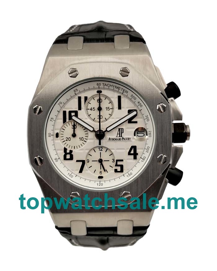 UK 42MM White Dials Replica Audemars Piguet Royal Oak Offshore 26170ST Watches