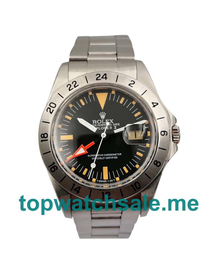 UK AAA Quality Rolex Explorer II 1655 Replica Watches With Black Dials For Men