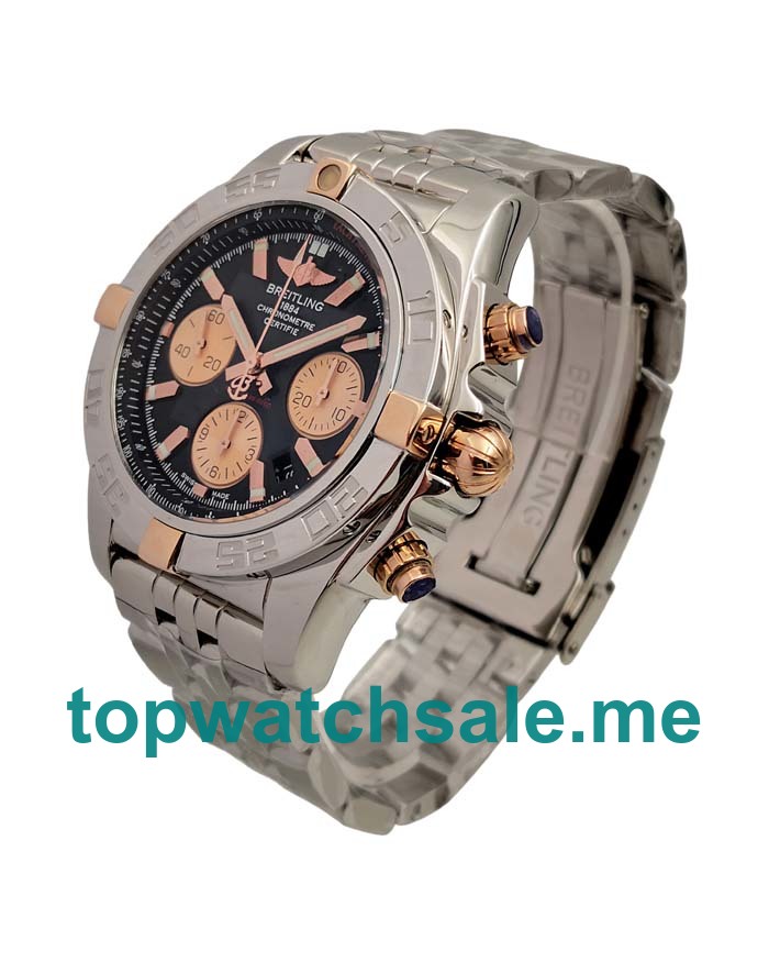 UK AAA Quality Breitling Chronomat IB0110 Replica Watches With Black Dials For Sale
