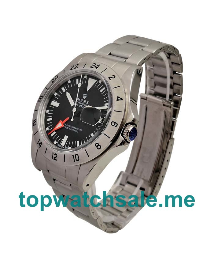 UK Best Quality Rolex Explorer II 1655 Replica Watches With Black Dials For Men