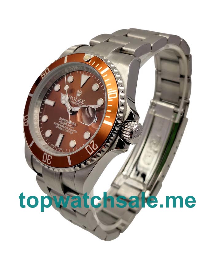 UK 40MM Brown Dials Rolex Submariner 116610 Replica Watches