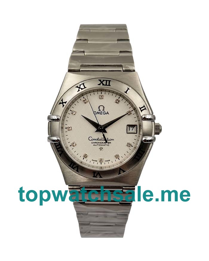 UK Luxury Omega Constellation 1502.35.00 Replica Watches With 35 MM Steel Cases For Men