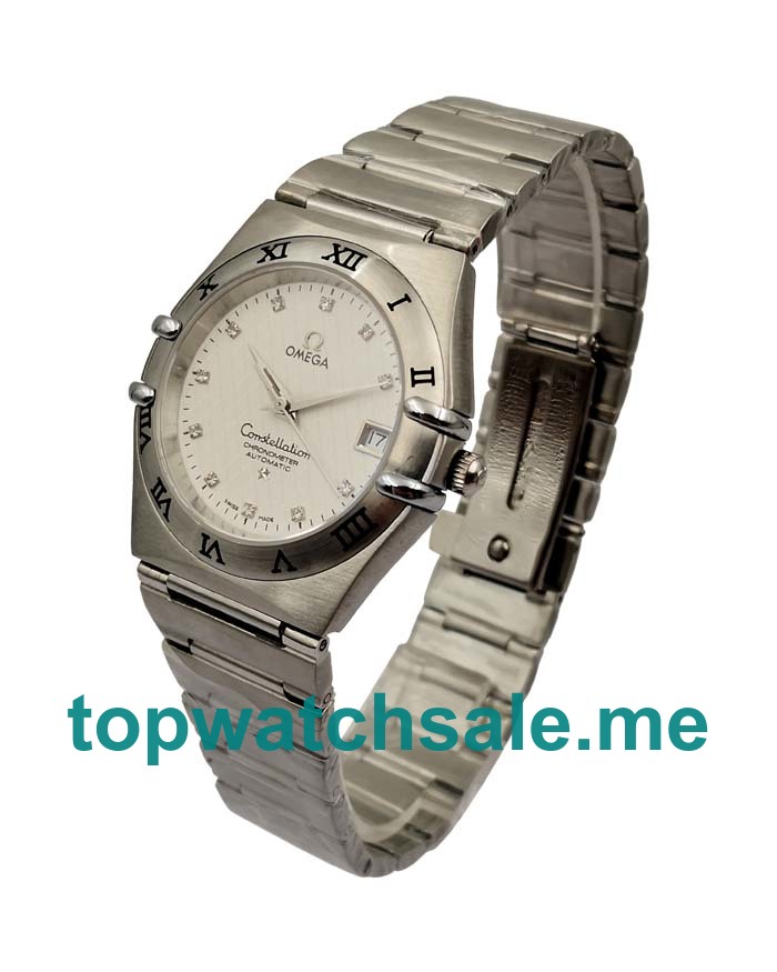 UK Luxury Omega Constellation 1502.35.00 Replica Watches With 35 MM Steel Cases For Men