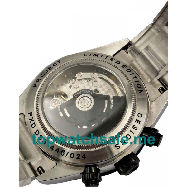 UK Swiss Made Rolex Daytona 116500 LN Fake Watches With Black Dials For Men