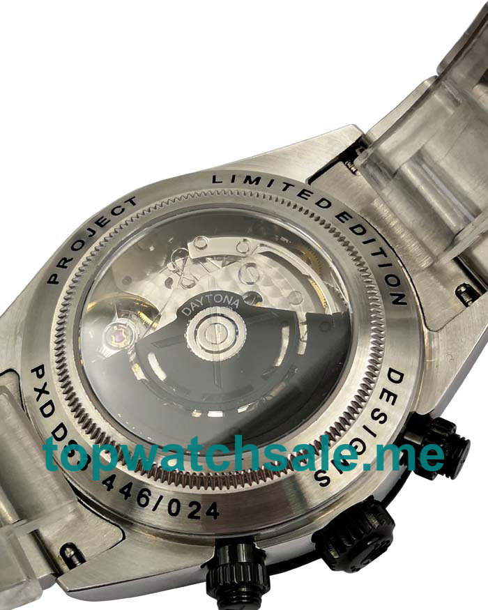 UK Swiss Made Rolex Daytona 116500 LN Fake Watches With Black Dials For Men