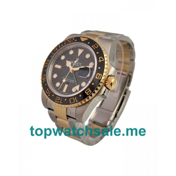 UK Best 1:1 Rolex GMT-Master II 116713 LN Fake Watches With Black Dials For Sale
