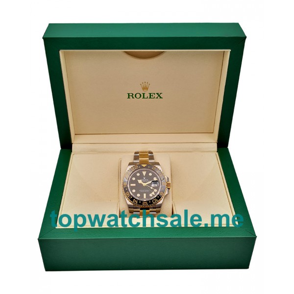 UK Best 1:1 Rolex GMT-Master II 116713 LN Fake Watches With Black Dials For Sale