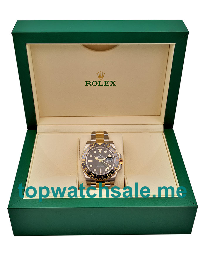 UK Best 1:1 Rolex GMT-Master II 116713 LN Fake Watches With Black Dials For Sale