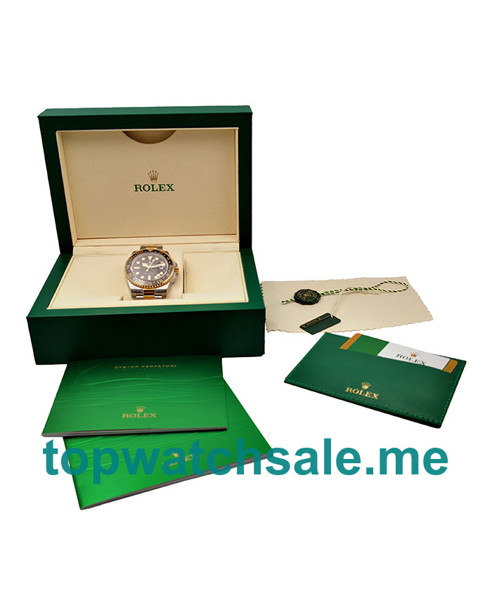 UK Best 1:1 Rolex GMT-Master II 116713 LN Fake Watches With Black Dials For Sale