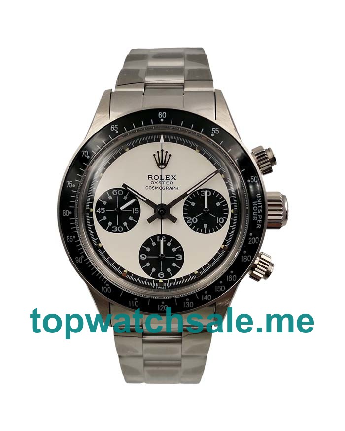 UK Swiss Movement Rolex Daytona 6263 Replica Watches With White Dials For Men