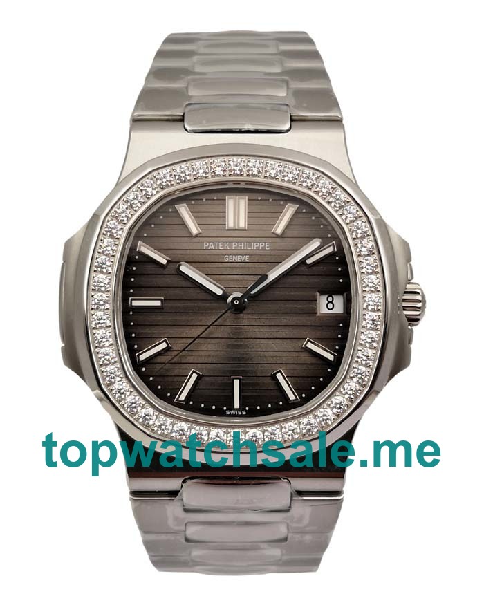 UK Swiss Movement Replica Patek Philippe Nautilus 7010/1G - 40 MM Watches With Gray Dials