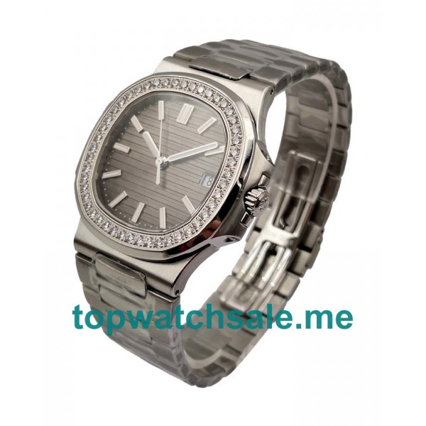 UK Swiss Movement Replica Patek Philippe Nautilus 7010/1G - 40 MM Watches With Gray Dials
