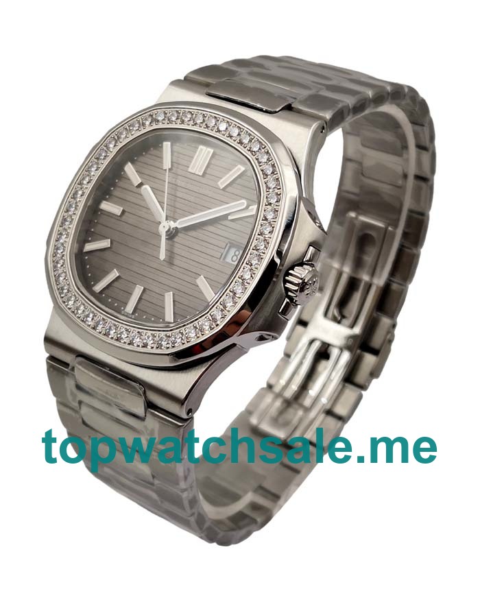 UK Swiss Movement Replica Patek Philippe Nautilus 7010/1G - 40 MM Watches With Gray Dials