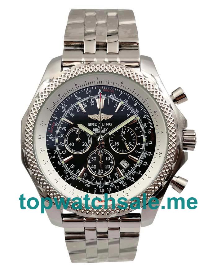 UK 47MM Black Dials Breitling Bentley A25362 Replica Watches