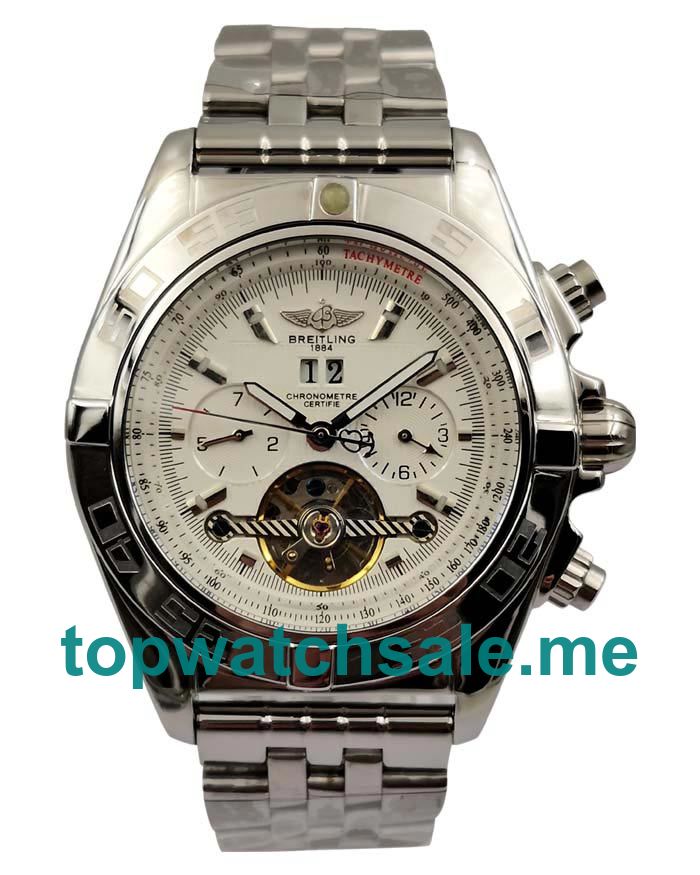 UK Best 1:1 Fake Breitling Bentley Mulliner Tourbillon With White Dials For Men