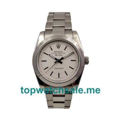 UK 36MM White Dials Rolex Air-King 14000 Replica Watches
