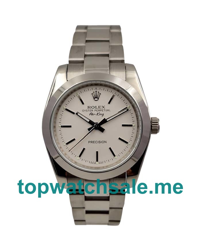 UK 36MM White Dials Rolex Air-King 14000 Replica Watches UK 36MM White Dials Rolex Air-King 14000 Replica Watches