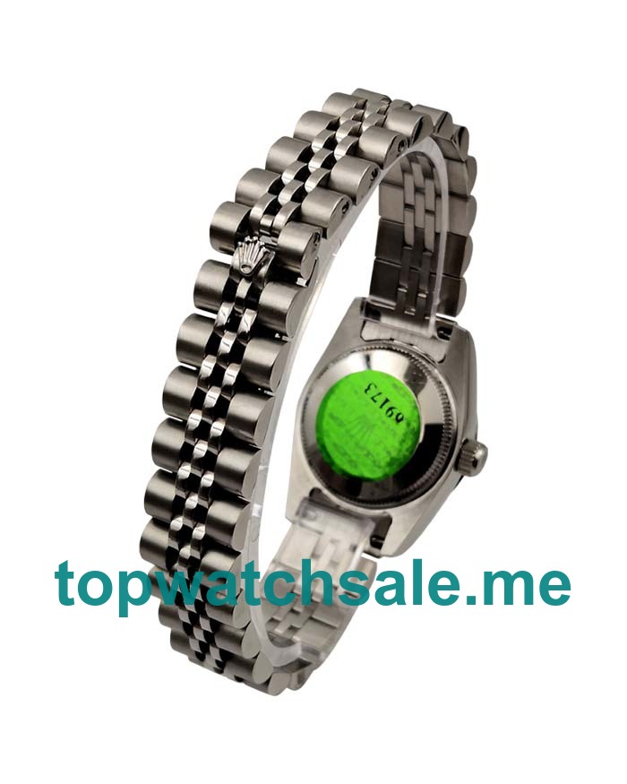 UK 26MM Silver Dials Rolex Lady-Datejust 79174 Replica Watches