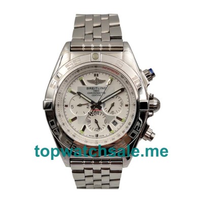 UK 44MM Silver Dials Breitling Chronomat AB011012 Replica Watches