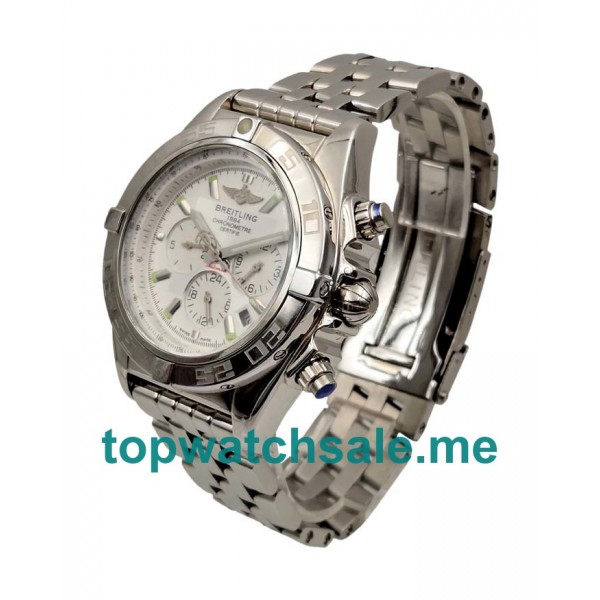 UK 44MM Silver Dials Breitling Chronomat AB011012 Replica Watches