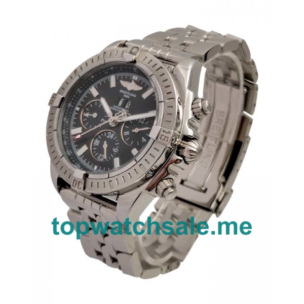 UK 43.7MM Black Dials Breitling Chronomat Blackbird A44359 Replica Watches