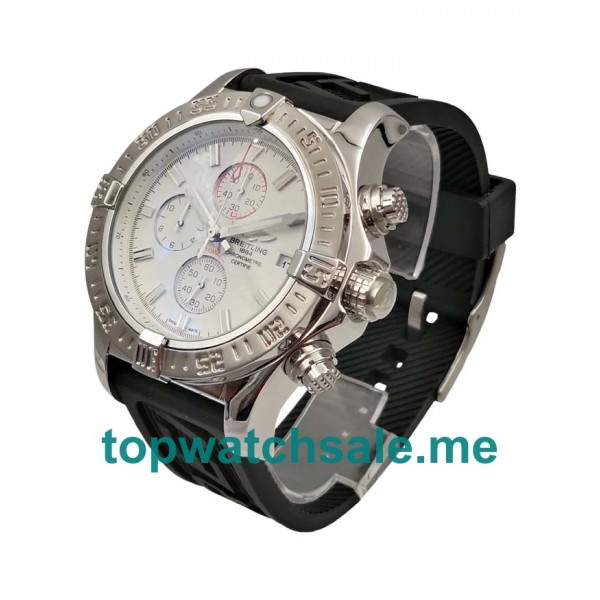 UK 48MM White Mother Of Pearl Dials Breitling Avenger A13370 Replica Watches