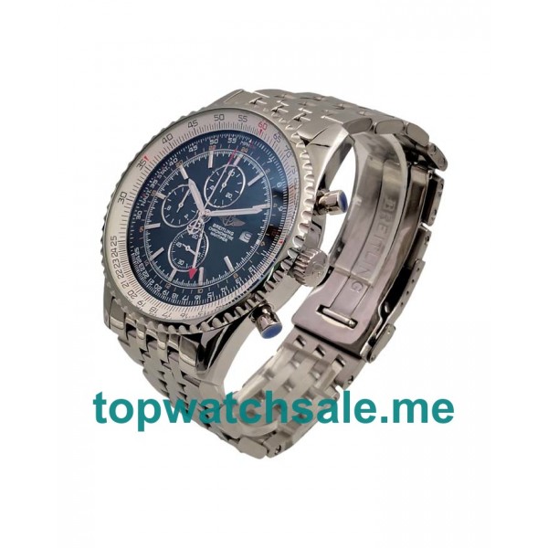 UK 46.5MM Black Dials Breitling Navitimer World A24322 Replica Watches